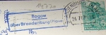 14770 Bagow post office stamp on Brandenburg postcard o 24.7.1961