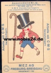 Boy with top hat embroidered picture *ca 1930