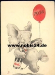 Year 1936 Elephant with air balloon o December 31, 1935