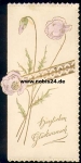Folded card with flowers *approx. 1910
