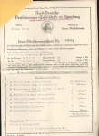 Wildau North German insurance company Hamburg fire insurance certificate 1934