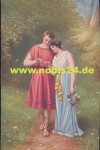Youth (pair with ring) artist card Schroedter *ca. 1910
