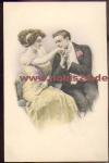 Hand kiss Artist's card M. M. Vienne No. 584 signed. M. Munk * approx. 1920