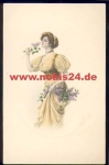 Woman with a flower artist card M. M. Vienne No. 438 M. Munk * approx. 1920