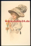 Woman with hat artist card M. M. Vienne No. 830 M. Munk * approx. 1920