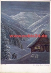 Otto Kraft "Christmas Eve in the Mountains" Küntlkarte Wichmann 7519, o 21.12.1935
