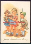 Children with Birthday Cake Artist Card H. B. o ca. 1950