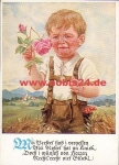 Child with rose artist card sig. C.H. Roth o April 13, 1957