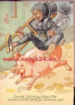 Chimney sweep rides pig * approx. 1950