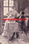 Couple drinking coffee o 18.7.1908