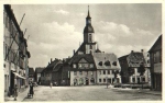 Rochlitz Sachsen Platz der Solidarität mit Kunigundenkirche, o ca. 1960