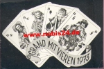 Skat Saxon sheet Boys 1973, postcard o 31.12.1972