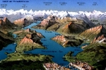 Luzern und Vierwaldstaettersee * ca. 1920