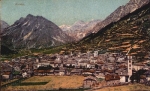 Bormio advertising card on the back *1909
