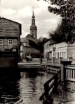 03222 Luebbenau street view with church o 27.6.1977
