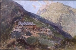 82432 Herzogstand mit Unterkunftshaus Künstlerkarte S.T. Camston o ca.1921