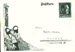 National Socialism, postal stationery, Thanksgiving, * 1938