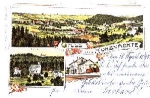 09573 Hohenfichte Farblitho, Bahnhof o 19.4.1898