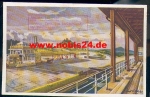Nürburgring Künstlerkarte sig. mit Stempel Grosser Preis 1939 ​​​​​​​mit Gebühren Marke für eine Fahrrunde, *