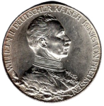 2 Mark Preussen 1913 Kaiser Wilhelm II in Uniform
