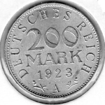 200 Mark 1923 A Weimar Republic