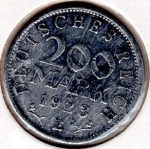 200 Mark 1923 D Weimar Republic