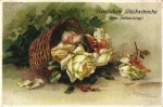 yellow roses artist card Catharina Klein o May 25, 1919