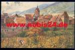Vosges series II sheet 8 Reichenweiher artist card H. Hoffmann * approx. 1910
