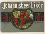 Currant liqueur, label around 1930