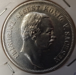 Jäger 136 - 5 Mark Saxony 1914 EF-stamp