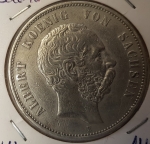5 Mark Sachsen 1900  König Albert vz