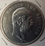 Hunter 130 - 5 Mark Saxony 1903 King Georg EF + silver coin