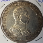 5 Mark PRUSSIA 1914 Vz-Stgl silver coin