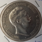 5 Mark PREUSSEN 1907 A Wilhelm II 1888-1918 vz+
