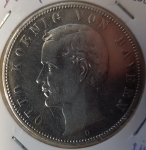 5 Mark Bavaria 1908 Otto silver coin