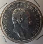 3 Mark Sachsen 1910 Friedrich August stgl