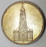 Jager 0357 - 5 Reichsmark 1935 A Garrison Church silver coin