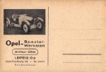 Opel special workshop car advertising, Leipzig, * approx. 1930