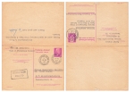 DDR Walter Ulbricht 15 Pfennig Antwort Ganzsache o Altenburg 3.10.1967 Antwort Sout Shetlands 20.11.1967