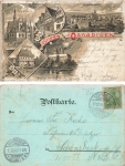 Osnabrueck Old German house on Bierstrasse Litho o 17.12.1900