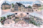 09217 Burgstädt Hotel Deutsches Haus Farblitho o 17.10.1906