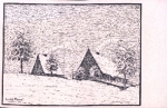 Katharinaberg Hora Svaté Kateřiny artist card signed Erich Wieland, * approx. 1930