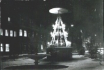 Schlettau market with pyramid at Christmas time * approx. 1980