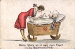 Heart child in cradle with mother 