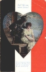 Heart soldier with wife on bench 