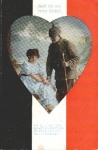 Patriotic heart with soldiers 