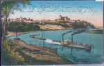 04874 Belgern Elbe with steamship o 10.5.1916