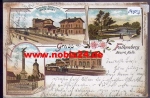 04880 Falkenberg Oberer Bahnhof Litho o 5.12.1901