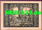 96528 Schalkau City emergency money worth 50 pfennigs Thief hanged by knights 1921