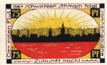 04626 Schmölln Städtenotgeld Wert 75 Pfg. 1921